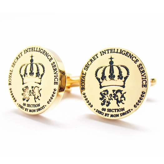 Gold MI6 Crest Cuff 1.JPG